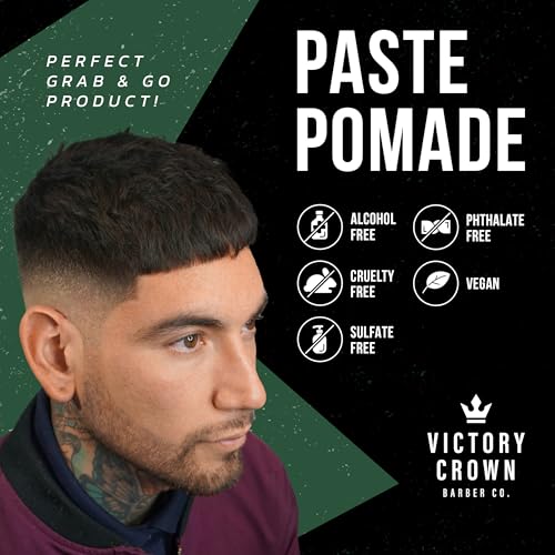Victory Crown Paste Pomade - Medium Hold & Natural Shine, 3.4 oz