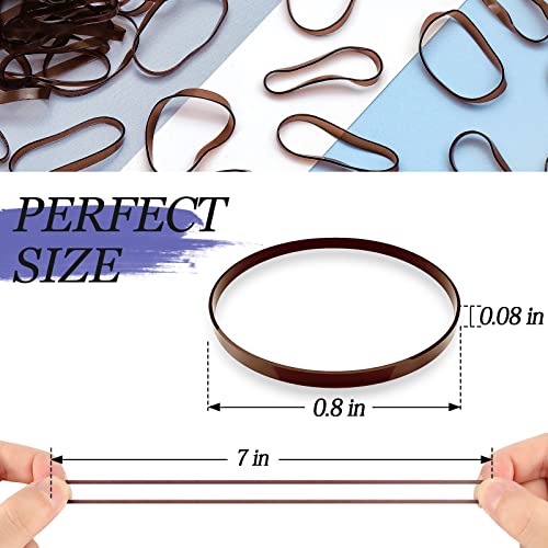 Kanprincess 1000pcs Brown Mini Rubber Bands Hair Ties for Kids