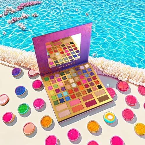 DE'LANCI 62-Color Eyeshadow Palette - Matte & Glitter