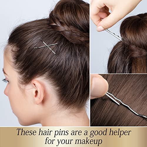 100 PCS Black Bobby Pins with Storage Box