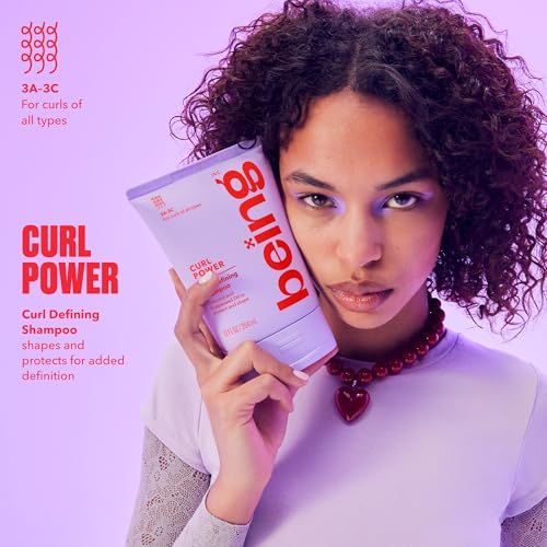 BEING CURL POWER Curl Defining Shampoo & Conditioner Set 354ml with Coconut & Grapeseed Oil