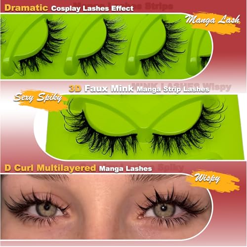 Wispy Cat Eye Strip Lashes - Reusable Synthetic Lashes