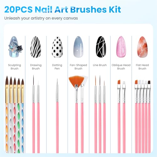 Magnetic Practice Hand for Acrylic Nails Kit: Flexible Nail Hands Acrylic Powder Set for Nail Extensions Caving - Mannequin Training Hand for Beginner Salon Home