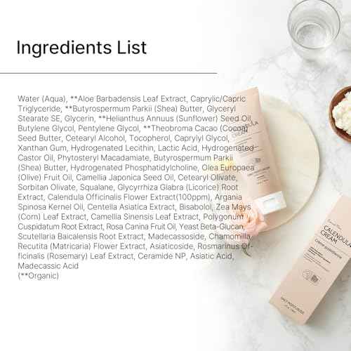 Calendula Cream | Face Moisturizer for Sensitive, Dry Skin | With Cica & Ceramide for Skin Barrier Repair & Hydration | 100% Plant Based