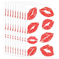Red Lips Temporary Tattoo Stickers - 320pcs, 40 Sheets