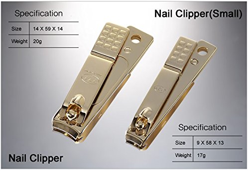 Korean Nail Clipper World No. 1 Three Seven (777) Super Sharp Clean Cut Sturdy Design Gift and Travel Travel Manicure Grooming Kit Nail Clipper Set (9 PCs, 343BEXG), Made in Korea, Since 1975