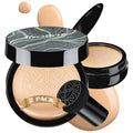Mushroom Head Air Cushion CC Cream - Tattoo Cover up BB Cream Foundation Makeup Moisturizing Concealer Long-Lasting, Cushion Foundation Full Coverage Self Adjusting (2 PCS Natural)