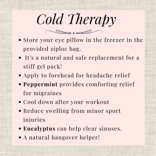 Cooling Mint Eye Pillow with Removable Cover