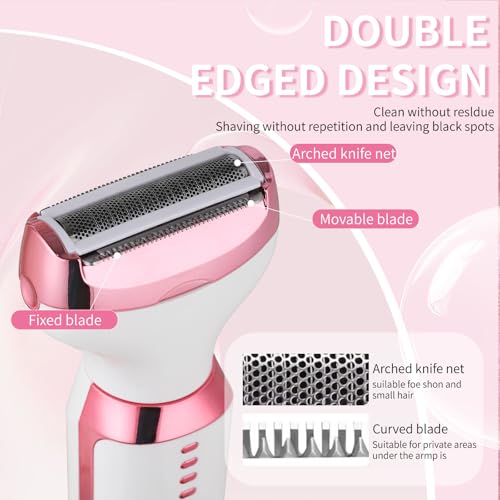 4-in-1 Electric Razor for Women & Men - Rechargeable Hair Removal Kit