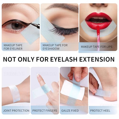 Sensitive Eyelash Extension Tape - Pain-Free, Residue-Free, 4 Rolls