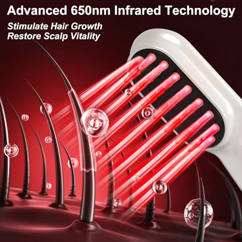 Red Light Therapy Hair Growth Comb with Laser