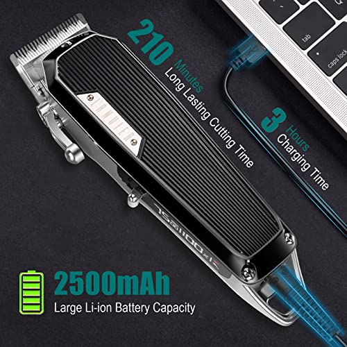 LANVIER Professional Hair Clipper Kit - 10W 7500RPM Cordless Trimmer