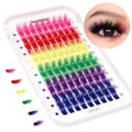 Colored Lash Clusters - Faux Mink Eyelashes with Flexible Band