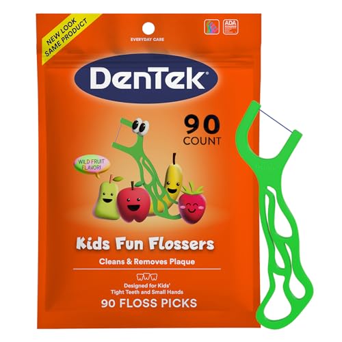 Kids Floss Picks Wild Fruit Flavor - 90 Count, Small Handle for Children