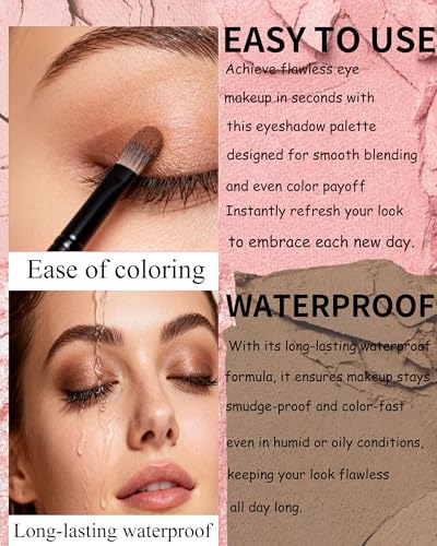 Nude Matte Eyeshadow Palette - High Pigment Long-Wear