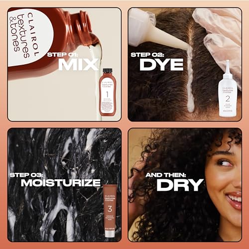 Clairol Textures & Tones Permanent Hair Dye 2N Mocha Brown - 5.86 Fl Oz