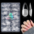 UNA GELLA Medium Almond Nail Tips 240PCS - Soft Gel Press On Nails