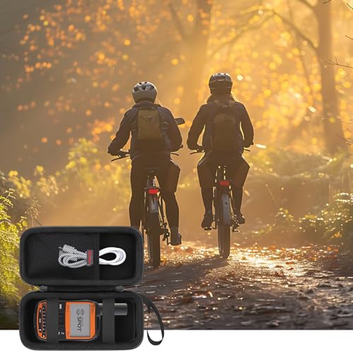 Elonbo Carrying Case for Spot X with Bluetooth 2-Way Satellite Messenger, Handheld Portable 2-Way GPS Messenger Travel Storage Bag, Handheld Satellite Communicator Protective Holder, Black+Black