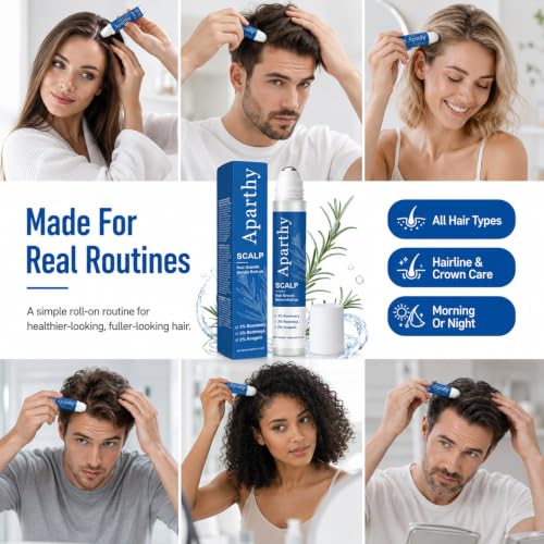 Hair Growth Serum Roll-On for Thicker Hair & Beard - 25ml