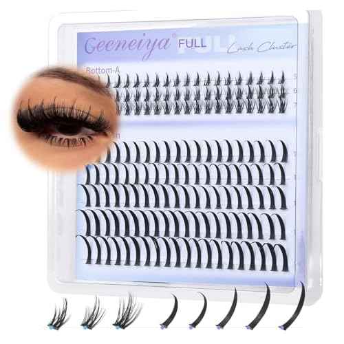 Geeneiya Spikes Lash Clusters and Bottom Lashes Wispy Eyelash Clusters D Cluster Eyelash Extensions Spike Individual Eyelashes (5-6-7mm, 11-13-15-17-19mm)