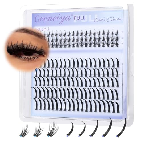 Geeneiya Spike Lash Clusters & Bottom Lashes Wispy D Curve