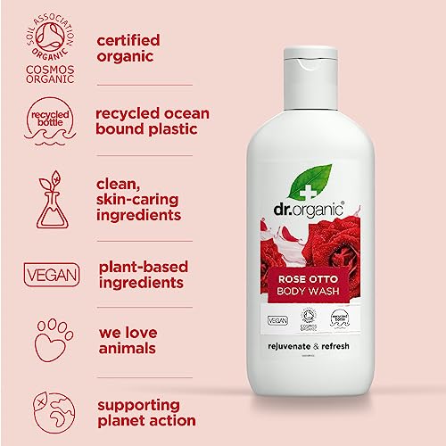 Dr Organic Rose Body Wash 250ml