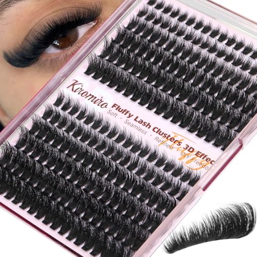 Kiromiro Fluffy Lash Clusters 8-20mm DIY Eyelash Extensions 216pcs