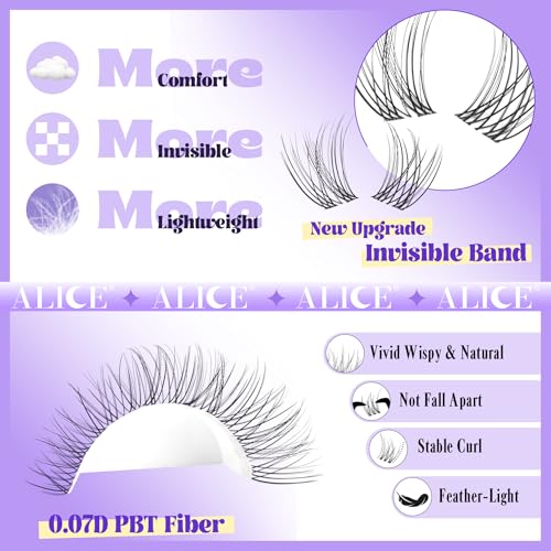 ALICE Lash Clusters Kit - Natural Wispy Extensions 140pcs