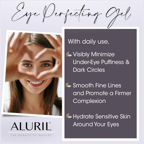 Eye Perfecting Gel ? Hydrating & Nourishing Targets Dark Circles, Depuff & Revitalize Under Eye Area, Enhanced with Vitamin E to Refresh Skin Tone & Texture, Suitable for All Skin Types 1 fl oz
