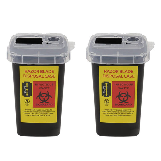 LALAFINA 2Pcs Dispenser Case sharps disposal container disposal case sharps disposal case Safety Razor Bank