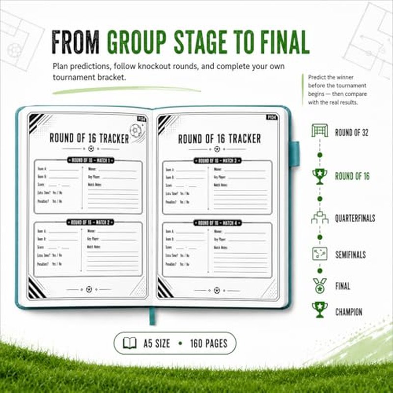 2026 World Cup Soccer Tournament Tracker & Match Journal