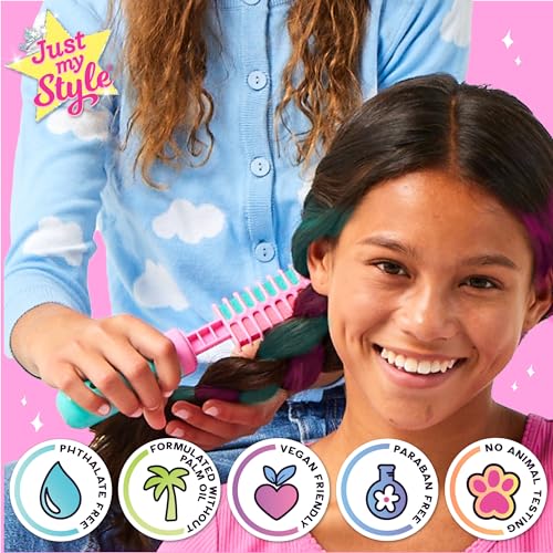 Just My Style 4-in-1 Hair Styler Kit with Gems, Beads & Chalk