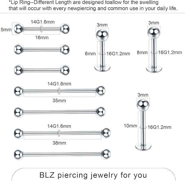 Xpircn 90Pcs Body Piercing Kit 14K Gold Filled Belly Button Ring Ear Nose Septum Piercing Jewelry with Clamps Gloves 20G 18G 16G 14G 12G Piercing Tools for Body Piercing