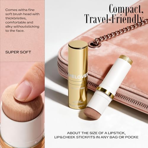 pH-Activated Blush Stick 3-in-1 for Cheeks, Eyes & Lips