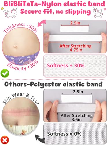Girls' Soft Cotton Tagless Panties 8-Pack