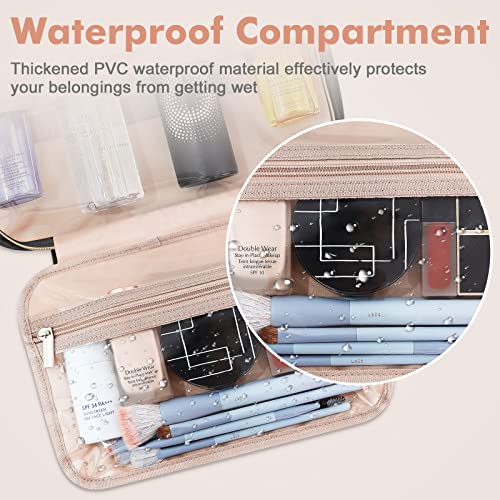 Waterproof Hanging Toiletry Bag for Women, Black