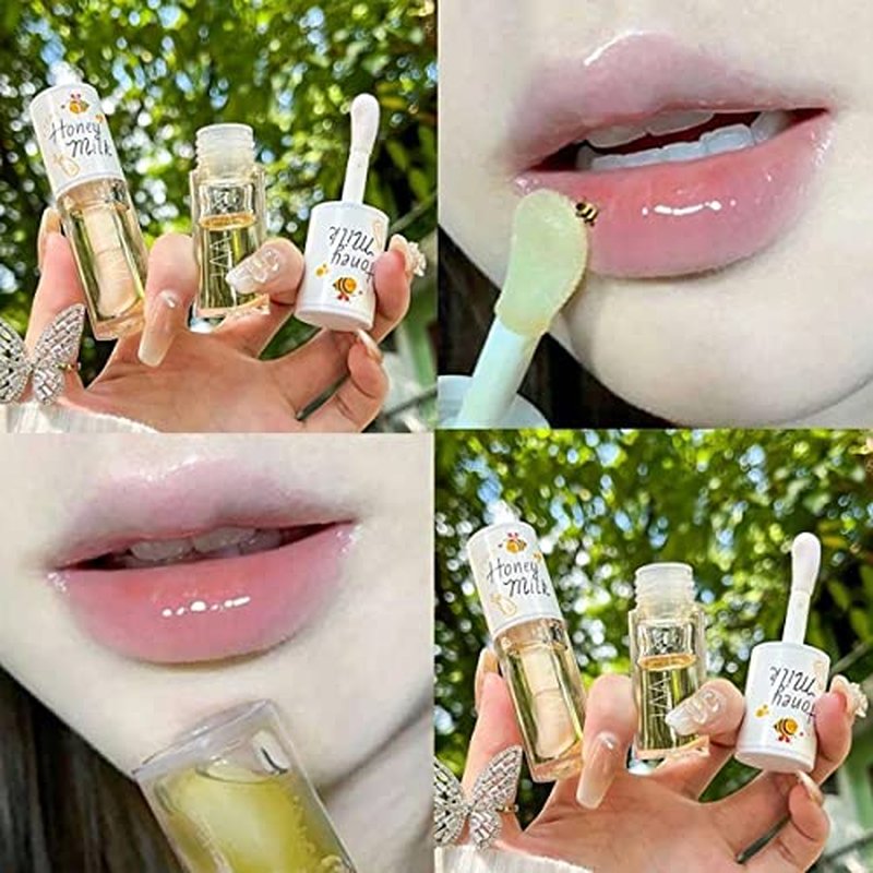 Crystal Jelly Lip Oil - 2Pcs Moisturizing Lip Gloss & Balm