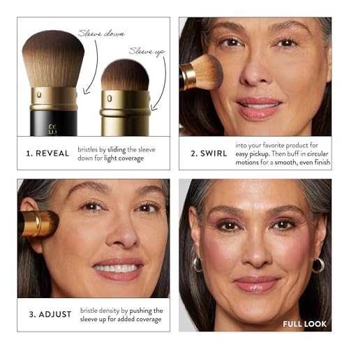 Retractable Airbrush Kabuki Brush - Flawless Foundation Application