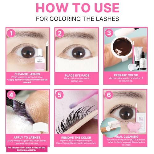 Lash Lift & Color Kit – At-Home Temporary Eyelash Tint, Black