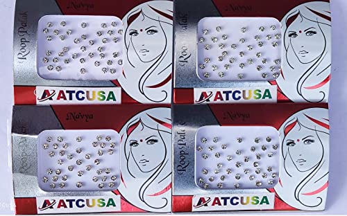 ATCUSA 140+ Crystal Bindi Dots 3mm - Self-Adhesive Face Jewels