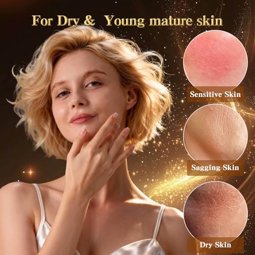 24K Gold & Caviar Collagen Face Mask, 5 Pack ? Luxurious Hydrating Facial Treatment, Firming Appearance ? Supports a Radiant, Rejuvenated Look Overnight