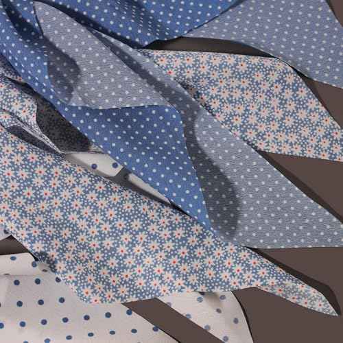 LFOUVRE Elastic Hair Scrunchies and Ribbons - Knotted Bow Hair Ties, Scarf Scrunchies Ponytail Holders for Women and Girls 3pcs