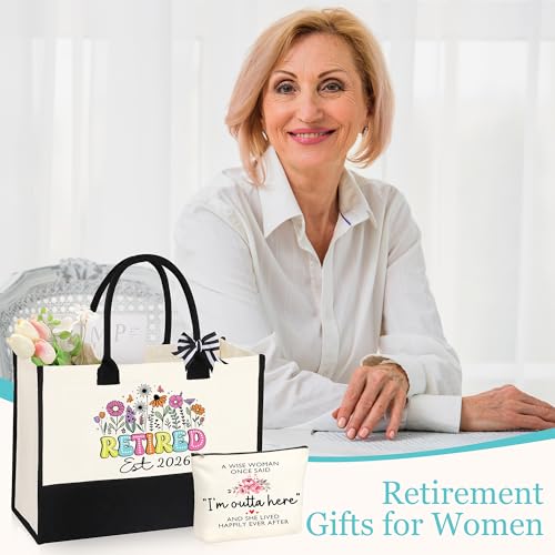 Retirement Gift for Woman 2026, Teacher Coworker Mom Grandma Retirement Gifts for Women Set of 6