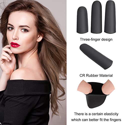 Heat Resistant Finger Guards for Hair Styling Tools - 6 Pack