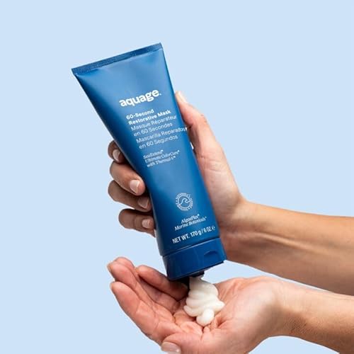 AQUAGE 60-Second Restorative Mask, Brings Back Strength and Moisture, Seals in Moisture and Shine, 6 oz