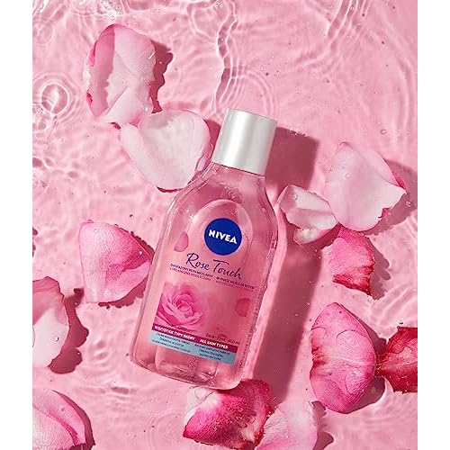 NIVEA MicellAIR Rose Touch Dual-Phase Micellar Cleansing Water 400 ml ? Refreshing Facial Cleanser and Makeup Removal Solution with Rose Water for Everyday Skin Care