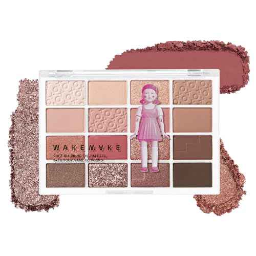 WAKEMAKE WM X NETFLIX SQUID GAME Soft Blurring Eye Palette 24 Bloody Game Blurring, eye palette