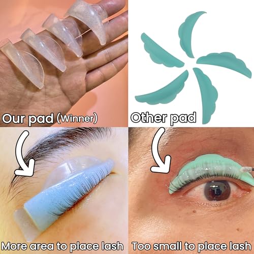 Lash Lift Shields 4 Size Set - C Curl Eyelash Perm Pads