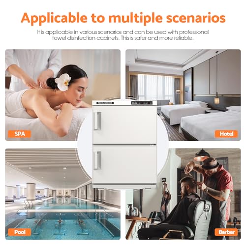 Lavoker 32L Dual-Chamber Towel Warmer for Spa & Salon