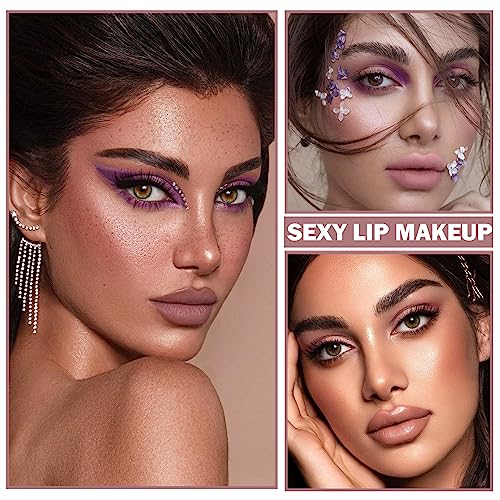 Matte Nude Lipstick Set - 3PC Velvet Long-Lasting Lip Stain